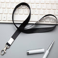 Neck Strap Lanyard with Clip for ID Badge Holder - White - view 3