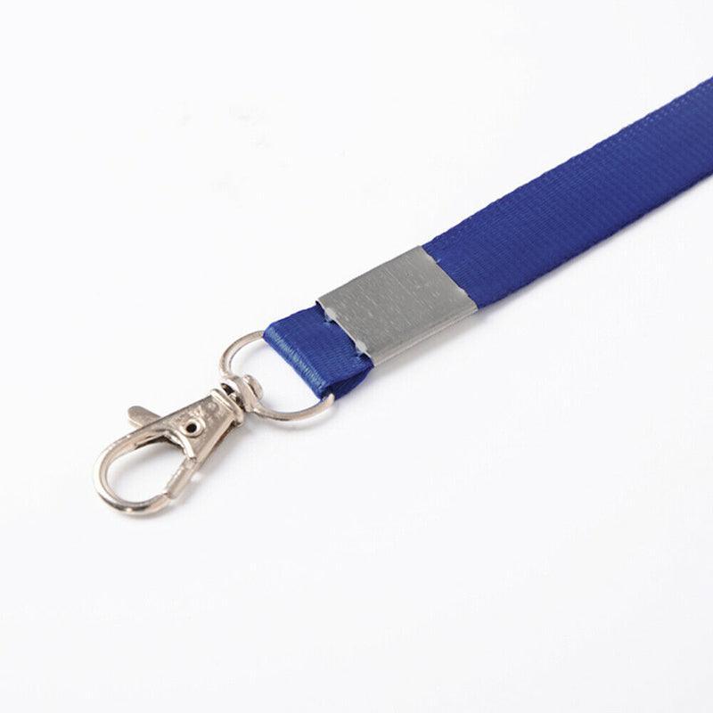Neck Strap Lanyard with Clip for ID Badge Holder - White - view 8
