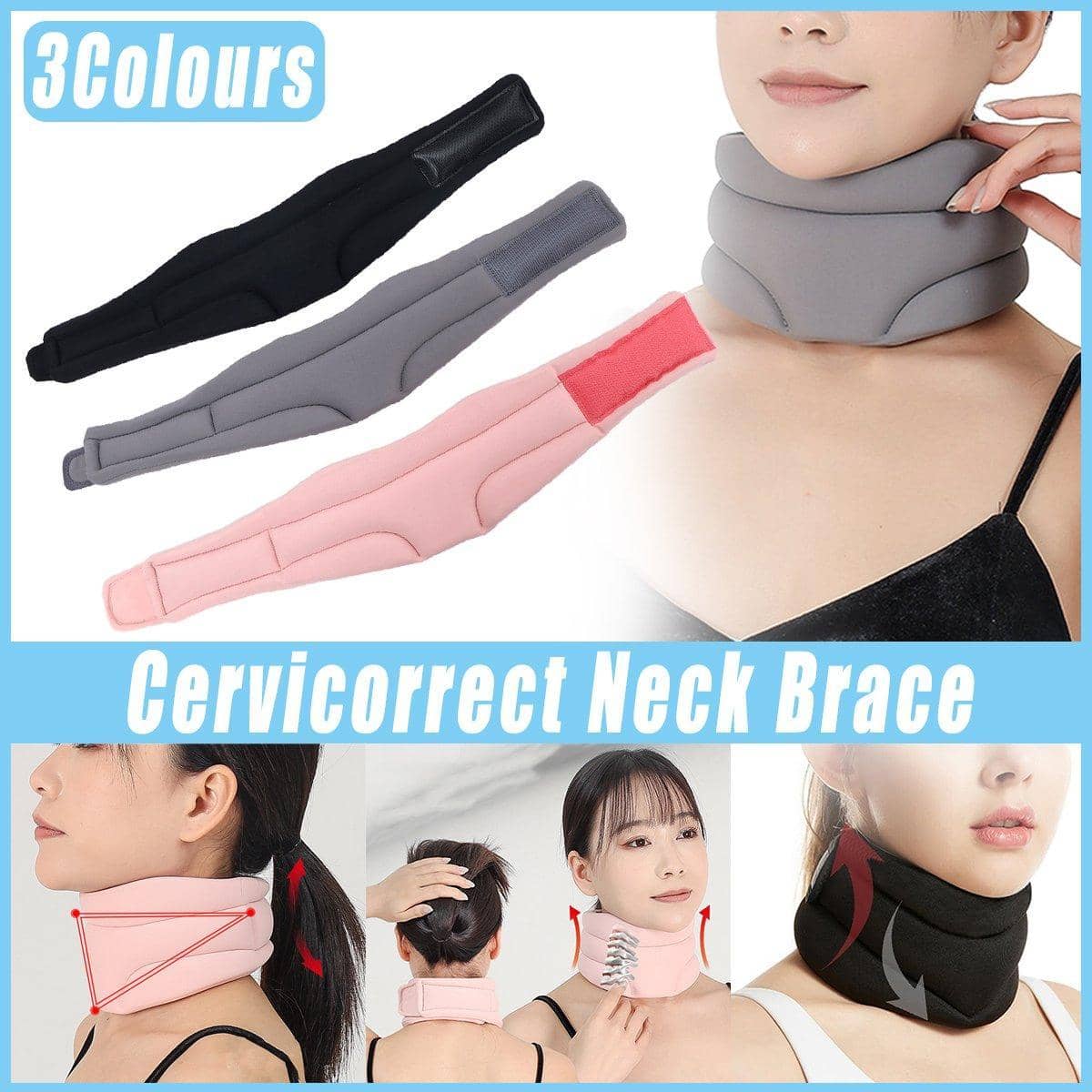 Neck Support Sleeve - Grey - view 2