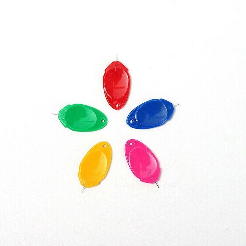 Needle Threaders for Hand Sewing and Embroidery - Pack of 10, Assorted Colours - view 2