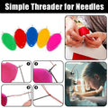 Needle Threaders for Hand Sewing and Embroidery - Pack of 10, Assorted Colours - view 3