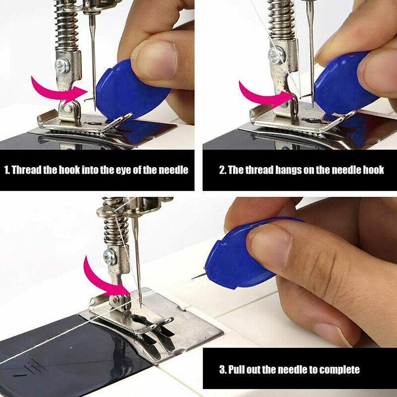 Needle Threaders for Hand Sewing and Embroidery - Pack of 10, Assorted Colours - view 5
