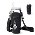 Neoprene Cup Sleeve with Shoulder Strap for 40 oz Tumblers - Black