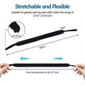 Neoprene Sunglasses Strap Sports Band, 42 cm - Black - view 4