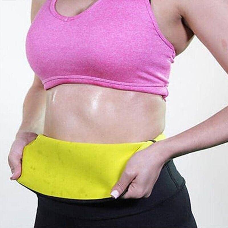 Neoprene Waist Trainer Body Shaper Belt - Black and Yellow, Size XL, 83-85 cm - view 3