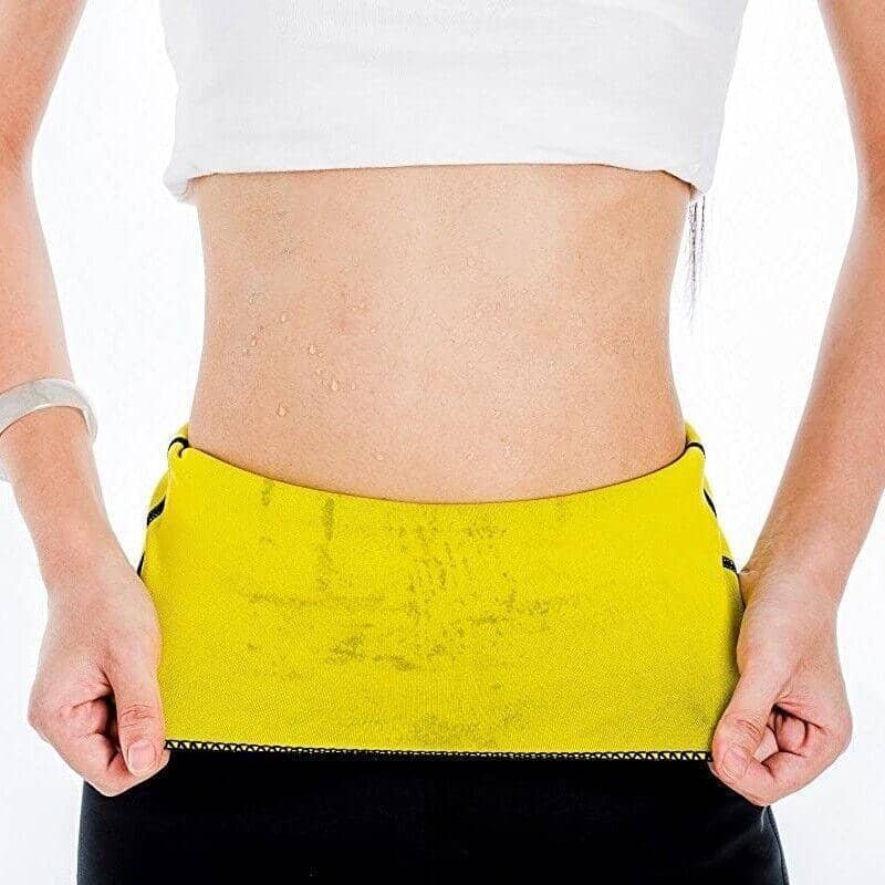 Neoprene Waist Trainer Body Shaper Belt - Black and Yellow, Size XL, 83-85 cm - view 5