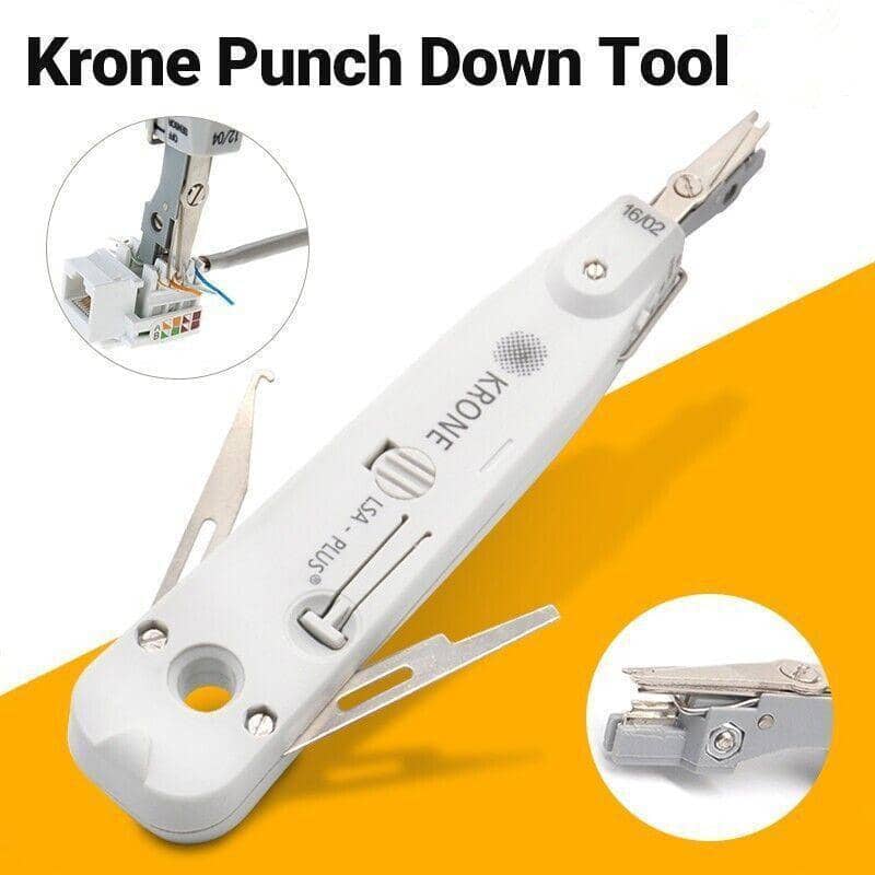Network Cable Punch Down Tool with Hook and Blade, 175 mm