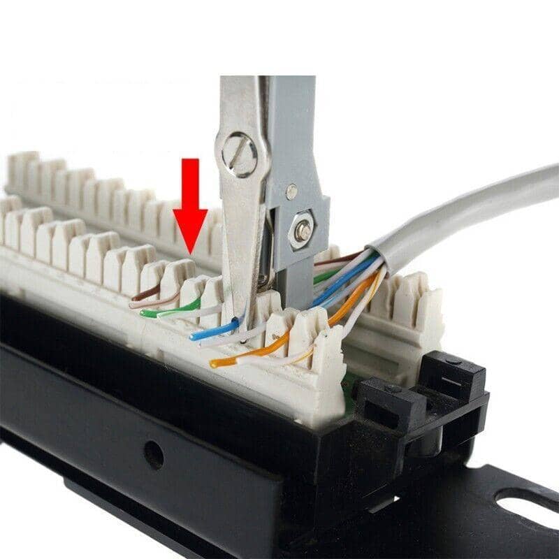 Network Cable Punch Down Tool with Hook and Blade, 175 mm - view 4