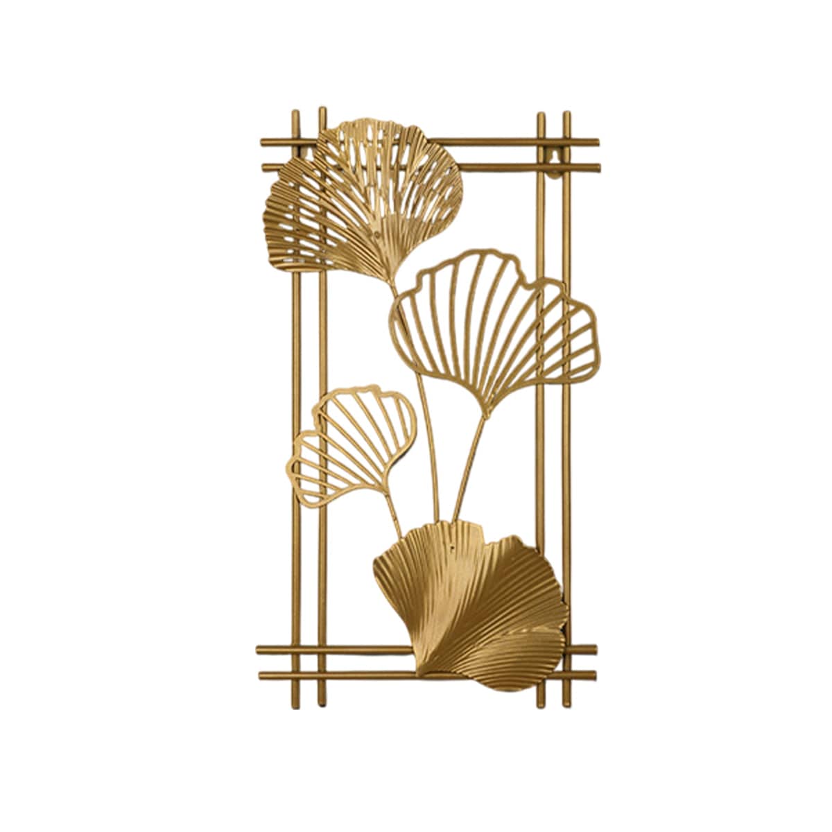New Chinese Style Metal 3D Gold Leaf Wall Hanging Ornament for Home and Bedroom - view 2