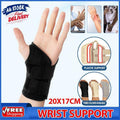 Night Wrist Support with Curved Steel Insert for Men and Women - Black - view 2