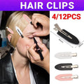 No Bend Hair Clips, Acrylic and Stainless Steel Barrette - Black, Pack of 4 - view 2