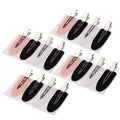 No Bend Hair Clips, Acrylic and Stainless Steel Barrette - White, Pack of 4 - view 3
