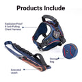 No Pull Dog Harness and Bungee Leash Set Padded Vest for Medium and Large Dogs - Size XL (Neck 62-78 cm) - view 5
