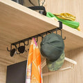 No-Punch Double Row Cup Hook Rack for Kitchen Shelves - Pack of 2 - view 5