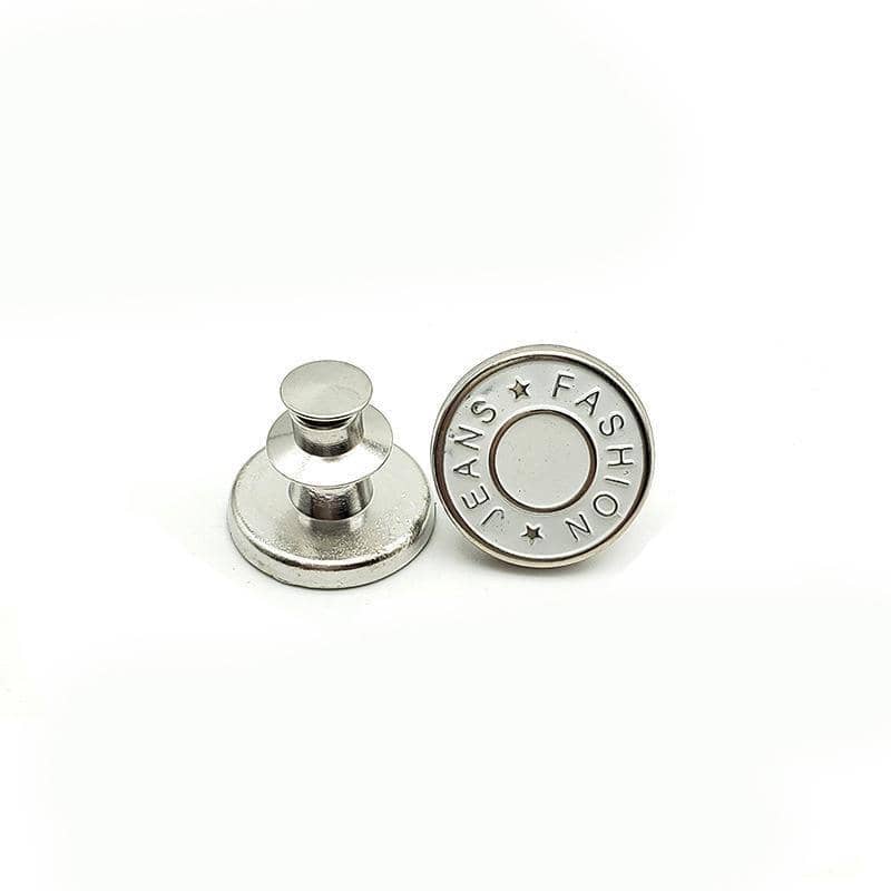 No-Sew Jeans Button Pins for Pants - Pack of 8, Mixed Designs - view 4
