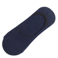 No Show Liner Socks, Non Slip Cotton Low Cut, 5 Pairs - Navy