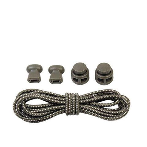 No Tie Elastic Shoelaces with Toggle Locks for Sneakers, Running and Walking Shoes - Army Green