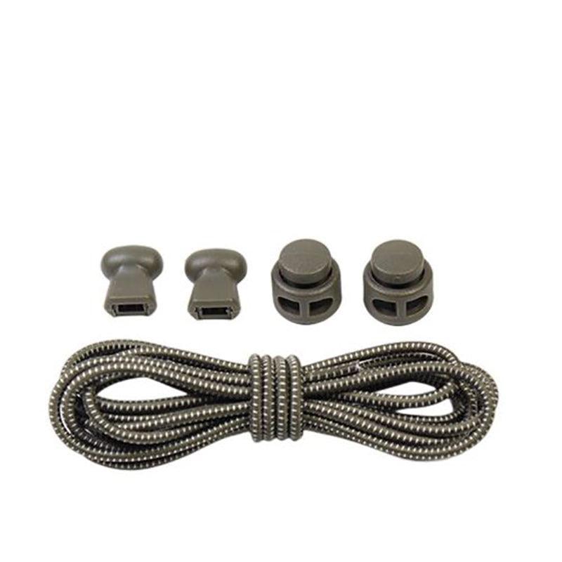 No Tie Elastic Shoelaces with Toggle Locks for Sneakers, Running and Walking Shoes - Army Green