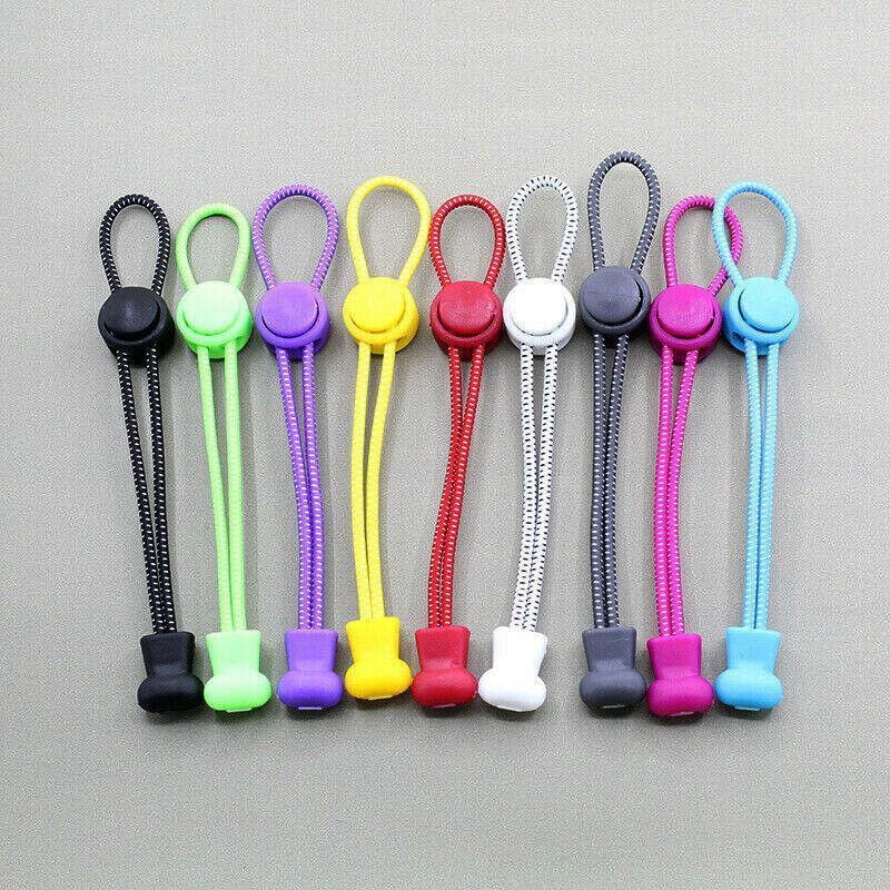 No Tie Elastic Shoelaces with Toggle Locks for Sneakers, Running and Walking Shoes - Army Green - view 4
