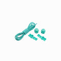 No Tie Elastic Shoelaces with Toggle Locks for Sneakers, Running and Walking Shoes - Lake Green