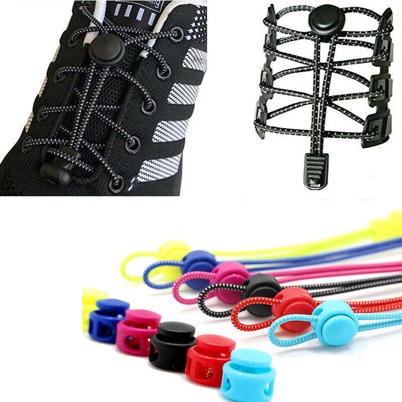 No Tie Elastic Shoelaces with Toggle Locks for Sneakers, Running and Walking Shoes - Lake Green - view 13