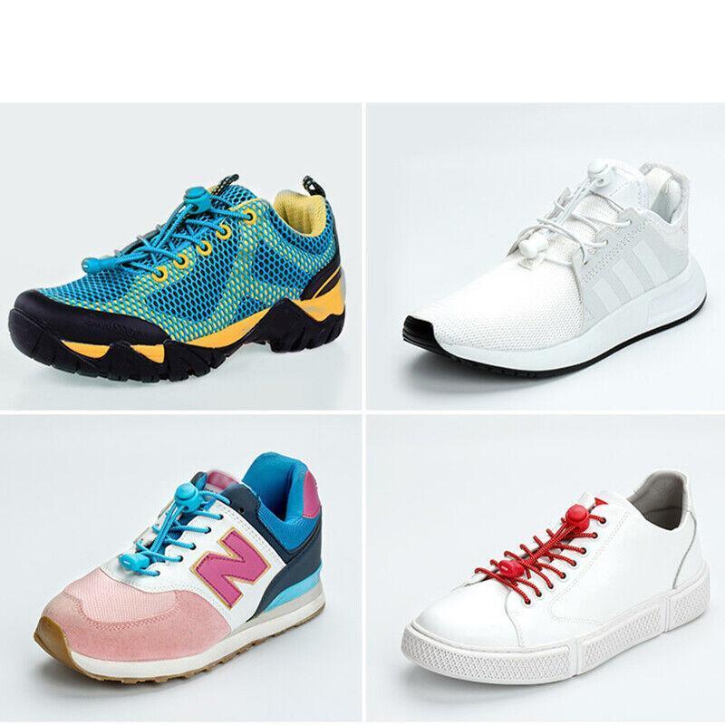 No Tie Elastic Shoelaces with Toggle Locks for Sneakers, Running and Walking Shoes - Lake Green - view 14