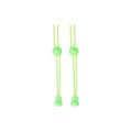 No Tie Elastic Shoelaces with Toggle Locks for Sneakers, Running and Walking Shoes - Lime Green