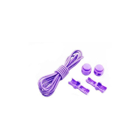 No Tie Elastic Shoelaces with Toggle Locks for Sneakers, Running and Walking Shoes - Purple