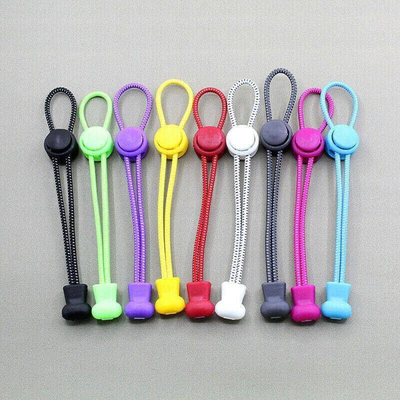 No Tie Elastic Shoelaces with Toggle Locks for Sneakers, Running and Walking Shoes - Purple - view 4