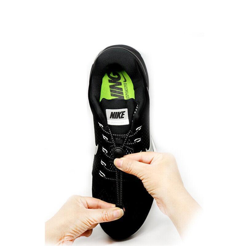 No Tie Elastic Shoelaces with Toggle Locks for Sneakers, Running and Walking Shoes - Yellow - view 10
