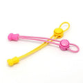 No Tie Elastic Shoelaces with Toggle Locks for Sneakers, Running and Walking Shoes - Yellow - view 6