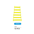 No Tie Elastic Silicone Shoe Laces for Sneakers and Running Shoes, 12 Pieces - Yellow