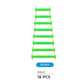 No Tie Shoelaces Elastic Silicone - Green, Pack of 16