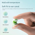 Noise Reducing Memory Foam Sleep Earplugs, Pack of 20 - Green - view 5