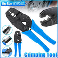 Non-Insulated Electrical Ferrule Ratchet Crimping Tool, Wire Cable Crimper Plier