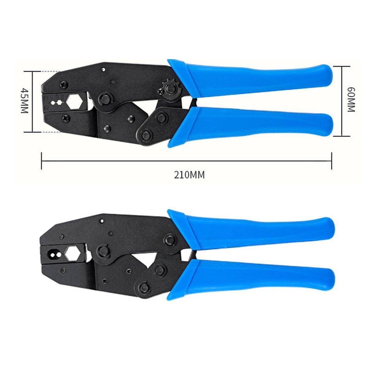 Non-Insulated Electrical Ferrule Ratchet Crimping Tool, Wire Cable Crimper Plier - view 3