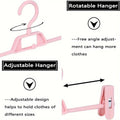 Non-Marking Trouser Hangers with Adjustable Clips, Set of 10 - White - view 5