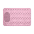Non-Slip Bath Mat with Massage Points, TPE 36 x 69 cm - Pink