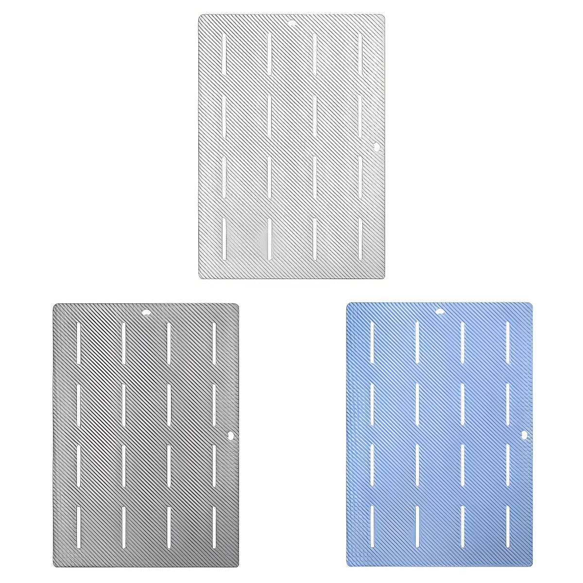 Non-Slip Bathroom Shower Mat, 60 x 85 cm - Grey - view 3