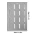 Non-Slip Bathroom Shower Mat, 60 x 85 cm - Grey - view 4