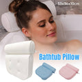 Non-Slip Bathtub Pillow with 6 Suction Cups, 3D Mesh - White - view 2
