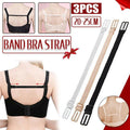 Non-Slip Bra Strap Holders with Racerback Clip, Set of 3 - Black - view 2
