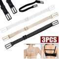 Non-Slip Bra Strap Holders with Racerback Clip, Set of 3 - Black - view 4