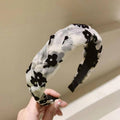 Non Slip Braided Flower Hair Hoop Headband for Women and Girls - White - view 5