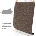 Non Slip Doormat 60 x 40 cm, Washable Polypropylene Floor Mat in Camel - view 5