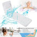 Non-Slip Full Body Bath Mat with Suction Cups - White, 125 x 36 cm - view 5
