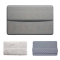 Non-Slip Shower Absorbent Bath Mat, Quick Dry Soft Plush - Dark Grey - view 3