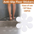 Non-Slip Shower Stickers for Bathtub and Bathroom Floor, Pack of 20