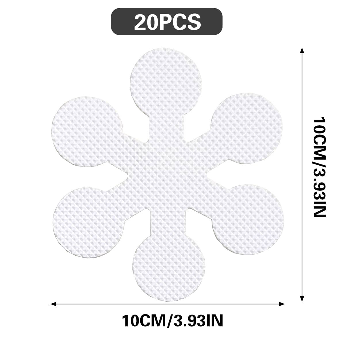 Non-Slip Shower Stickers for Bathtub and Bathroom Floor, Pack of 20 - view 3