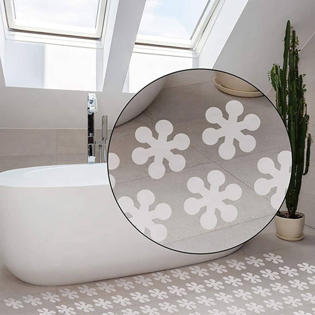 Non-Slip Shower Stickers for Bathtub and Bathroom Floor, Pack of 20 - view 4